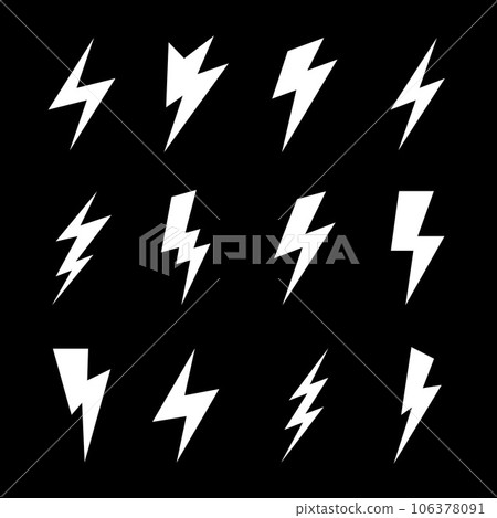 Lightning Icon Lightning Icon 106378091