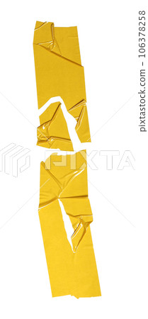 adhesive paper sticker isolated on white background adhesive paper sticker isolated on white background 106378258