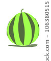 Illustration of a delicious watermelon 106380515
