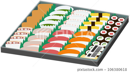 一包裡有很多壽司 106380618