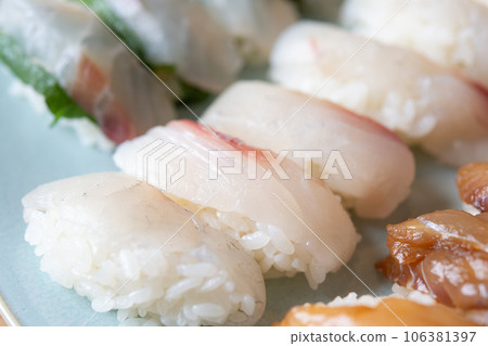 Black sea bream sushi Black sea bream sushi 106381397