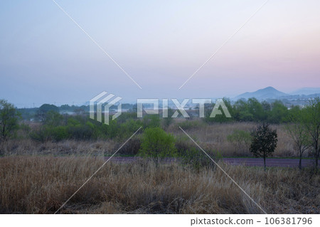 Hwangryong River, Yeongsan River, bicycle path Hwangryong River, Yeongsan River, bicycle path 106381796