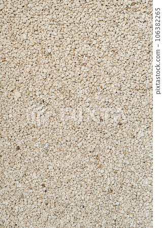 Bentonite clumping clay litter for cat litter box and pets close-up. 106382265