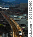 Nishikyushu Shinkansen running through Nagasaki city 106382460