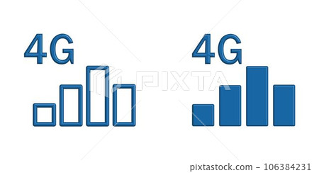 Illustration Vector graphic of signal bar icon 106384231