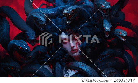 gorgon medusa gorgon medusa 106384317