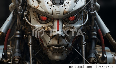 cyborg with red eyes cyborg with red eyes 106384508