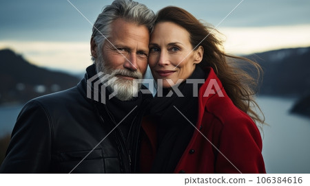 autumn elderly couple 106384616