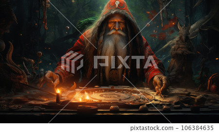 shaman communicates with spirits 106384635
