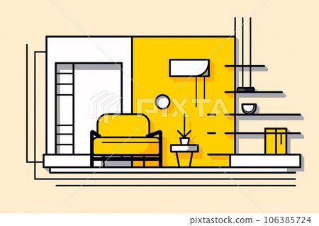 極簡/黃黑住宅關係 106385724