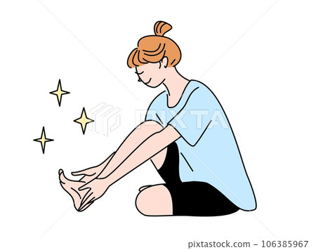 腳部護理的女人 106385967