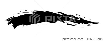 brush strokes drawn with ink 106386208