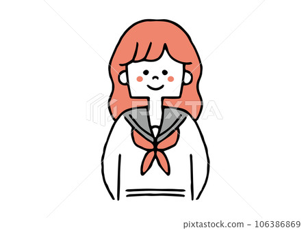 學生服裝女孩 學生服裝女孩 106386869