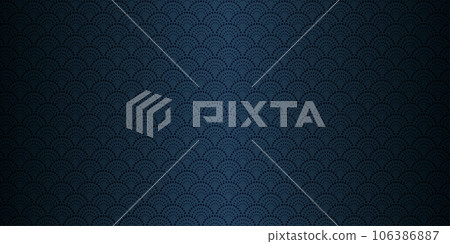 Seigaiha pattern Japanese pattern background illustration Seigaiha pattern Japanese pattern background illustration 106386887