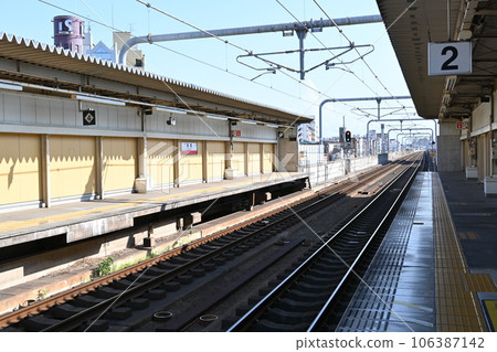 Conventional line, Nagai Station (Osaka Prefecture) platform Conventional line, Nagai Station (Osaka Prefecture) platform 106387142