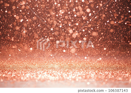 Radiant Rose Gold: Defocused Abstract Holiday Lights with Rose Gold Glitter. created with Generative AI Radiant Rose Gold: Defocused Abstract Holiday Lights with Rose Gold Glitter. created with Generative AI 106387143