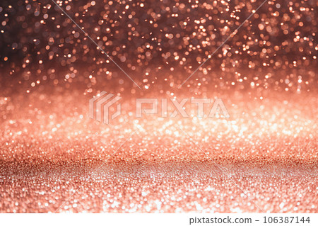 Radiant Rose Gold: Defocused Abstract Holiday Lights with Rose Gold Glitter. created with Generative AI Radiant Rose Gold: Defocused Abstract Holiday Lights with Rose Gold Glitter. created with Generative AI 106387144