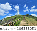 Lighthouse that shines in the blue sky 106388051