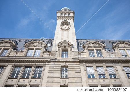 Astronomy Tower of the Sorbonne University with observatory on the top. Latin Quarter of Paris, France. 106388407