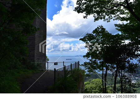 Uraga Channel seen from the wall of Mt. Nokogiri and Laputa Uraga Channel seen from the wall of Mt. Nokogiri and Laputa 106388908