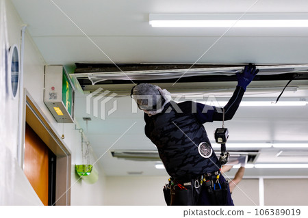 商用吸頂卡式空調拆裝清洗 106389019