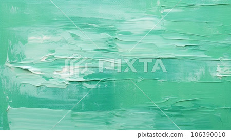 Peppermint green oil painting background_1 Generative AI 106390010