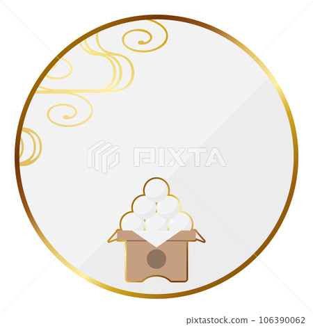 Luxurious Jugoya frame white and gold Luxurious Jugoya frame white and gold 106390062