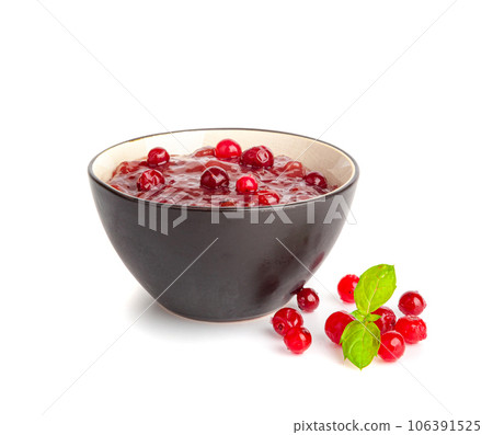 Cranberry Jam Smear, Red Marmalade Splash, Cranberries Jelly, Fruity Confiture Smudge Cranberry Jam Smear, Red Marmalade Splash, Cranberries Jelly, Fruity Confiture Smudge 106391525