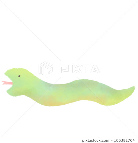 Cute snake illustration material 106391704