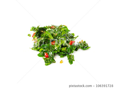Chimichurri Sauce Isolated, Argentinian Steak Dip, Green Chimichuri with Herbs, Chopped Parsley, Garlic, Olive Oil Chimichurri Sauce Isolated, Argentinian Steak Dip, Green Chimichuri with Herbs, Chopped Parsley, Garlic, Olive Oil 106391728