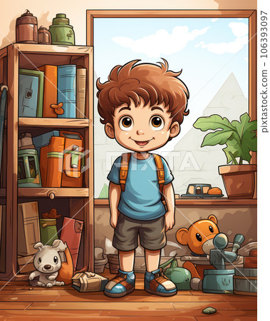 Cute bright little boy room Cute bright little boy room 106393097