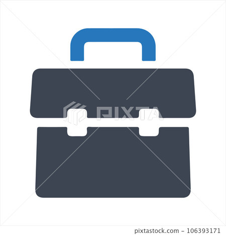 Office Bag Icon, vector and glyph 106393171