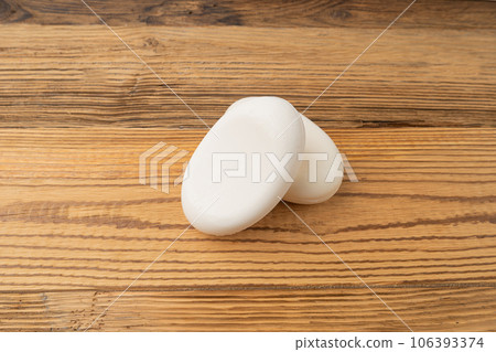 White Soap Bar, Natural Creamy Soapy Detergent, Healthy Body Care Cosmetic 106393374