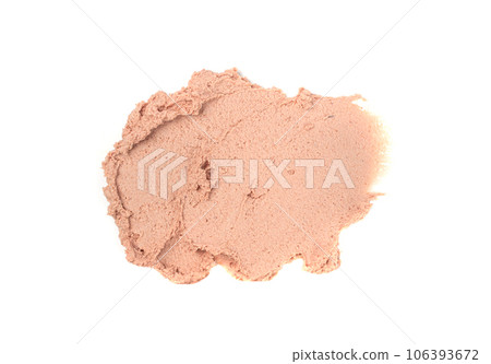 Meat Paste Isolated, Tuna Pate Smear, Chopped Liver Mousse, Fish Paste on White Meat Paste Isolated, Tuna Pate Smear, Chopped Liver Mousse, Fish Paste on White 106393672