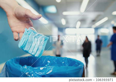 Concepts of using disposable masks. Concepts of using disposable masks. 106393971