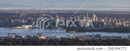 Downtown Vancouver, British Columbia, Canada on the West Coast of Pacific Ocean. 106394771