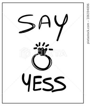 marriage card, vector line art, interesting way to ask about marry marriage card, vector line art, interesting way to ask about marry 106394896