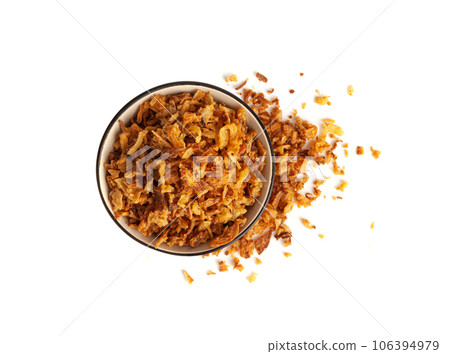 Roasted Onion, Dry Onion Pieces, Crispy Fried Onions Roasted Onion, Dry Onion Pieces, Crispy Fried Onions 106394979