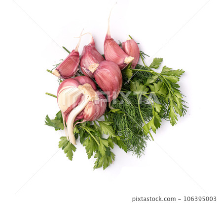 Garlic Cloves, Garlic Clove Group, Seasoning Bulb, Natural Spices Food Ingredient Garlic Cloves, Garlic Clove Group, Seasoning Bulb, Natural Spices Food Ingredient 106395003