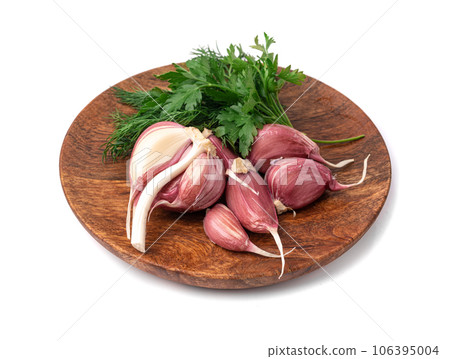 Garlic Cloves, Garlic Clove Group, Seasoning Bulb, Natural Spices Food Ingredient Garlic Cloves, Garlic Clove Group, Seasoning Bulb, Natural Spices Food Ingredient 106395004