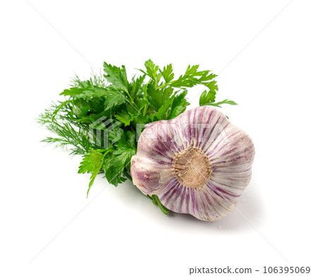 Garlic Cloves, Garlic Clove Group, Seasoning Bulb, Natural Spices Food Ingredient 106395069