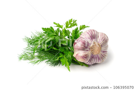 Garlic Cloves, Garlic Clove Group, Seasoning Bulb, Natural Spices Food Ingredient 106395070