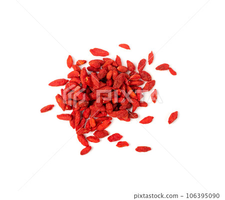 Goji Berry Isolated, Lycium Barbaru, Chinese Wolfberry, Barbary Matrimony Vine Berries, Red Medlar 106395090