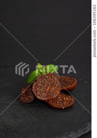 Dry Fig, Dried Ficus Carica Fruit, Sweet Healthy Diet, Tropical Dessert, Wrinkled Dehydrated Snack Dry Fig, Dried Ficus Carica Fruit, Sweet Healthy Diet, Tropical Dessert, Wrinkled Dehydrated Snack 106395162