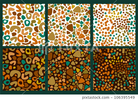 Fun colorful seamless pattern. Creative doodle abstract style art background for kids. Trendy texture design with contemporary basic shapes. Vector Fun colorful seamless pattern. Creative doodle abstract style art background for kids. Trendy texture design with contemporary basic shapes. Vector 106395549