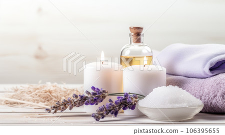 Spa composition with candles Spa composition with candles 106395655