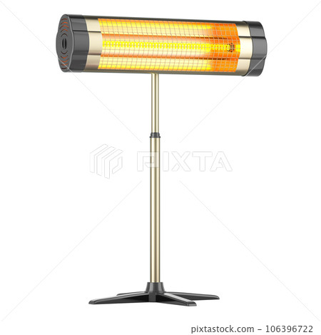 Infrared heater, halogen heater. 3D rendering 106396722