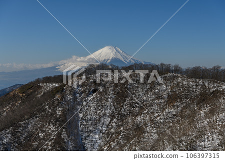 從塔野嶽大倉嶺看到的富士山 從塔野嶽大倉嶺看到的富士山 106397315