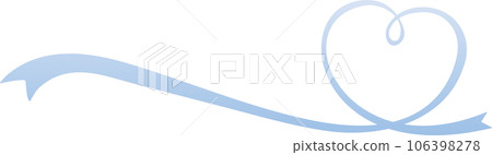 由絲帶製成的藍色心形框架 由絲帶製成的藍色心形框架 106398278