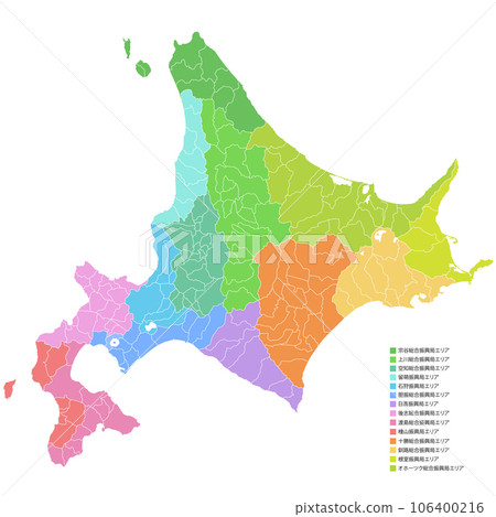 Hokkaido and municipal maps Hokkaido and municipal maps 106400216